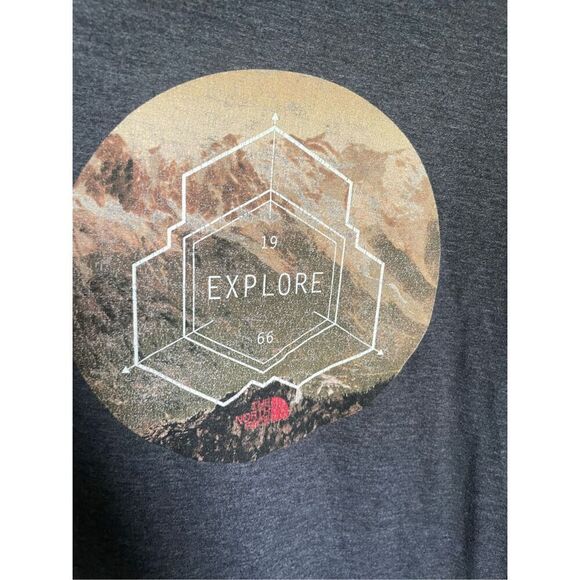 Men’s The North Face Graphic Tee Explore 1966 Grey Size XL - Picture 6 of 8